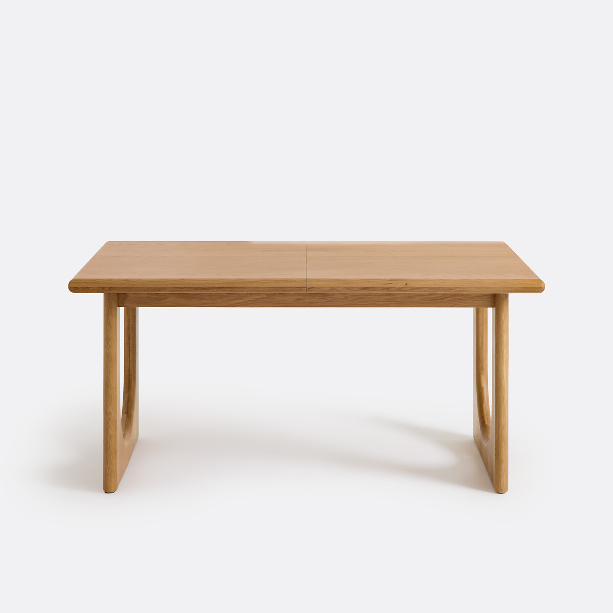 Table à manger, extensible, en chêne et plaqué, 4 à 8 couverts, DOUVE chêne, LA REDOUTE INTERIEURS