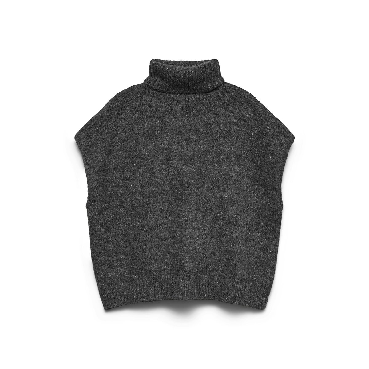 Gilet grise - dark grey melange 1, VERO MODA