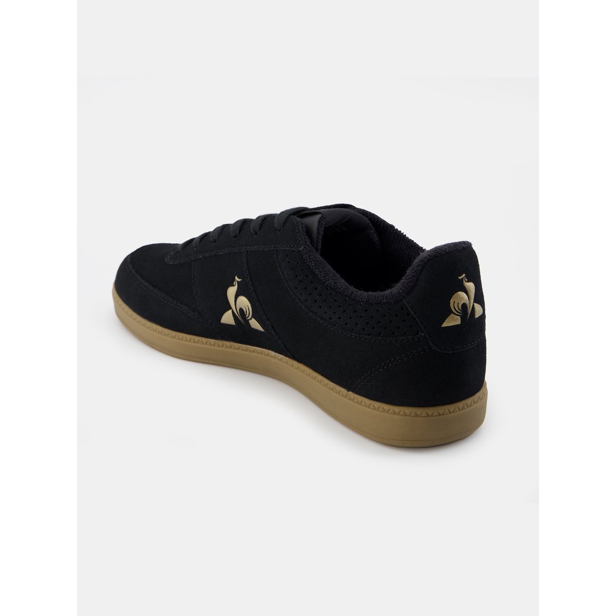 Sneakers de ville en suede LCS Derby black/gold, LE COQ SPORTIF