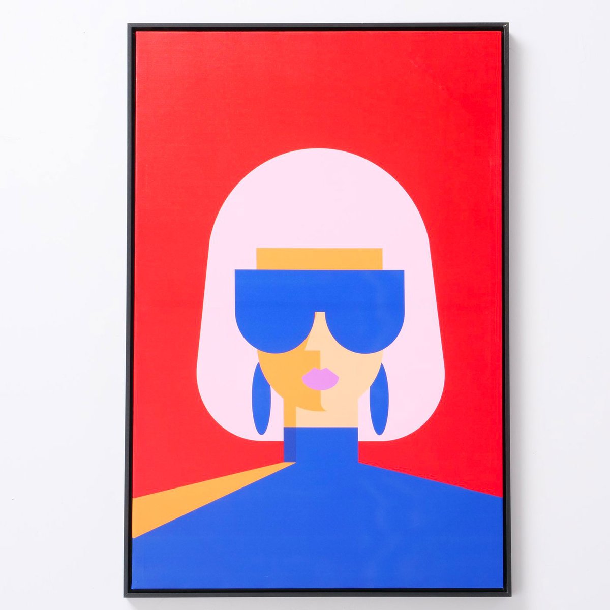 Tableau impression multicolore femme 60x3x90cm multicolore, WADIGA