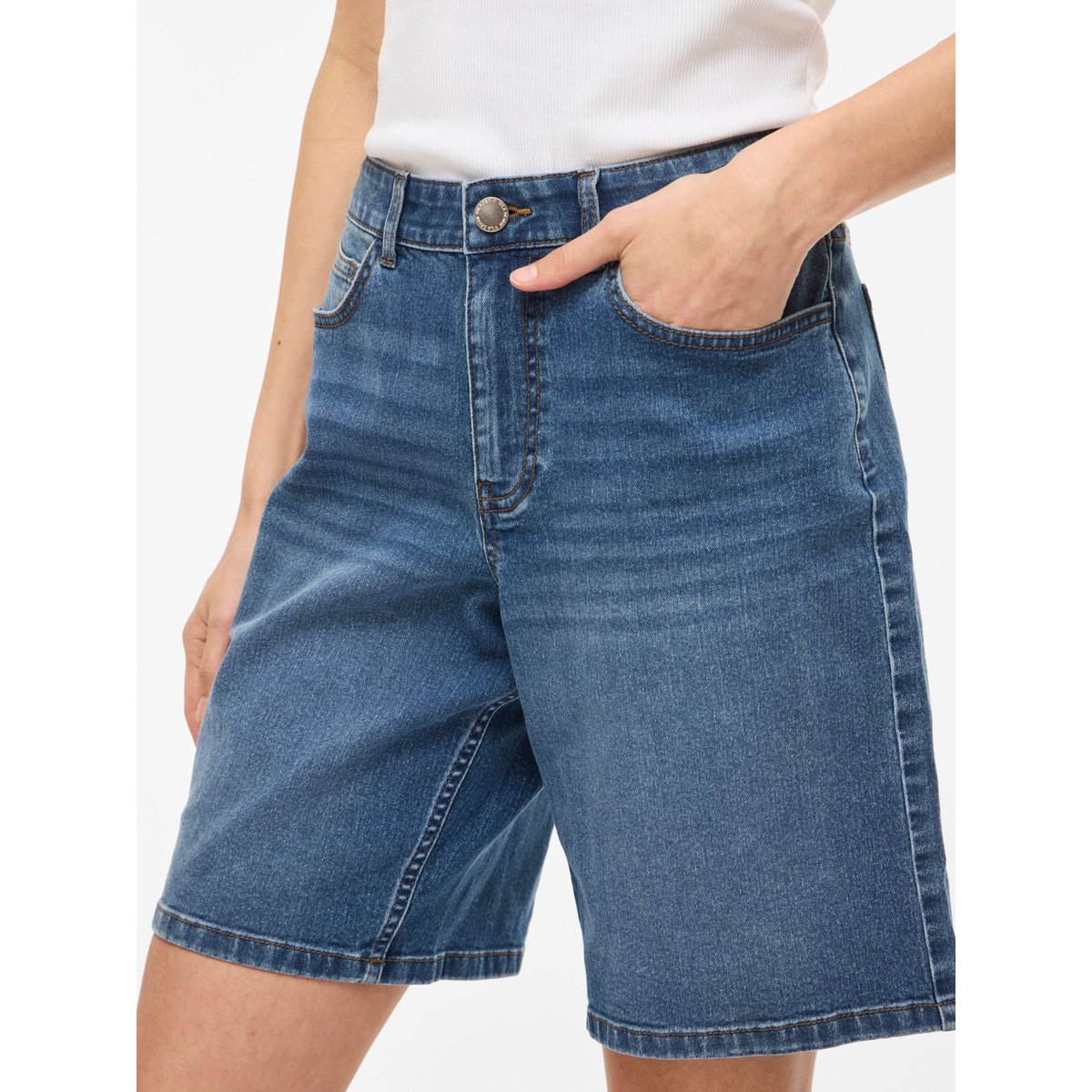 Bermuda bleu - medium blue denim1, VILA