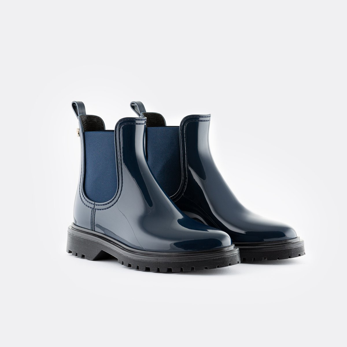 Boots de pluie vegan BLOCK bleu marine, LEMON JELLY