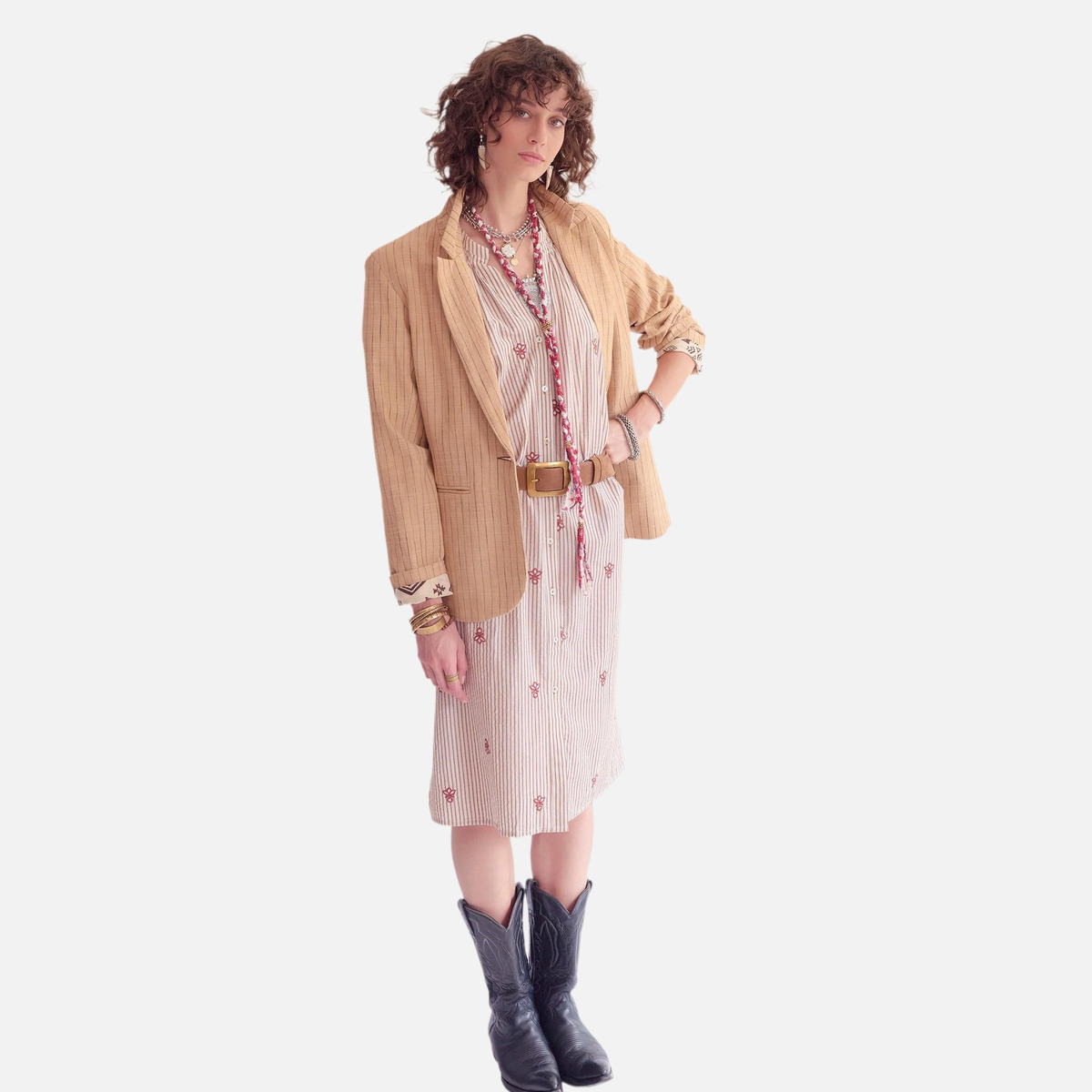 Robe RIKE naturel, MKT STUDIO