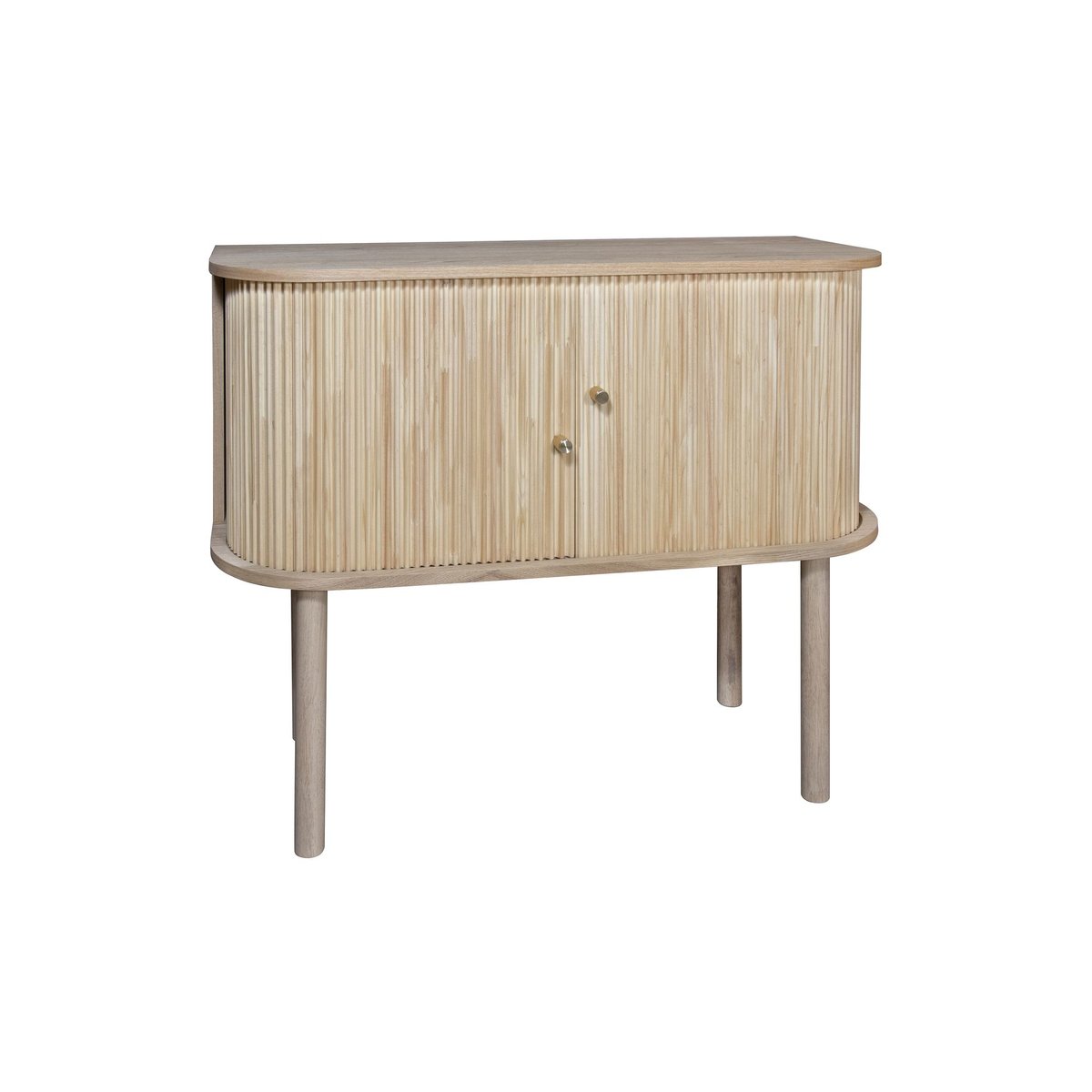 Bahut en bois clair avec portes coulissantes, HECTOR naturel, NOW'S HOME