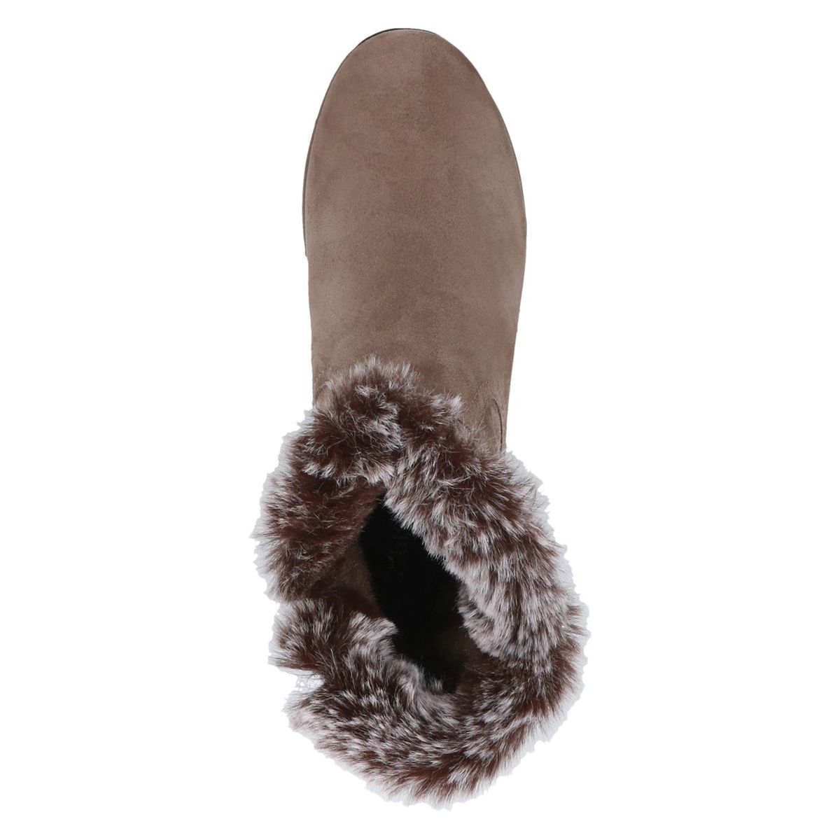 Bottine fourée marron taupe nubuck, CAPRICE