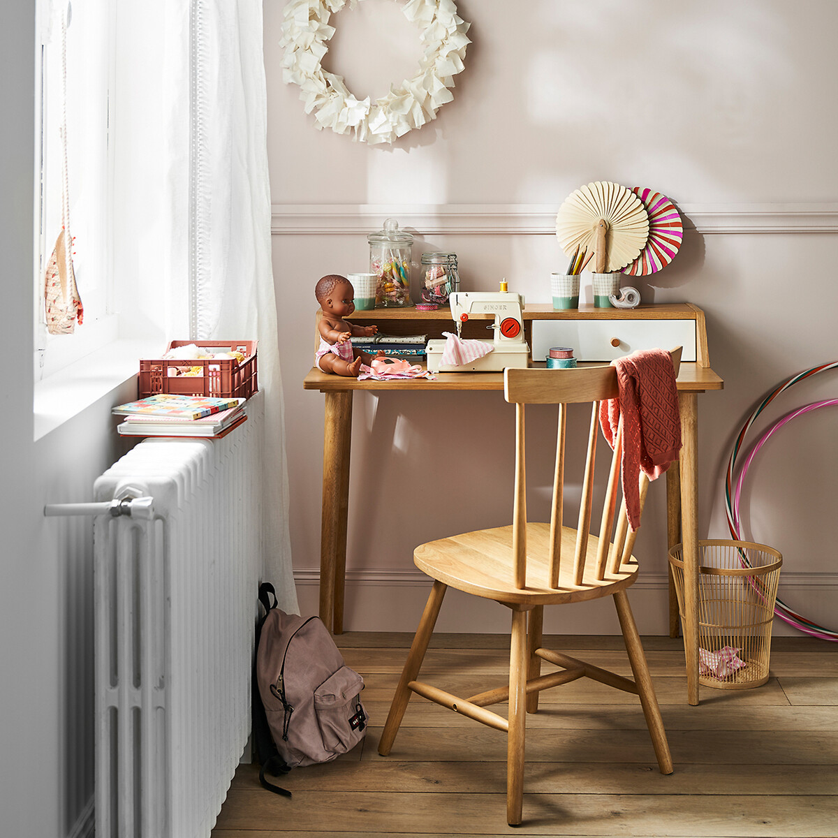 Beistelltisch Clairoy, 1 Schublade eiche, LA REDOUTE INTERIEURS
