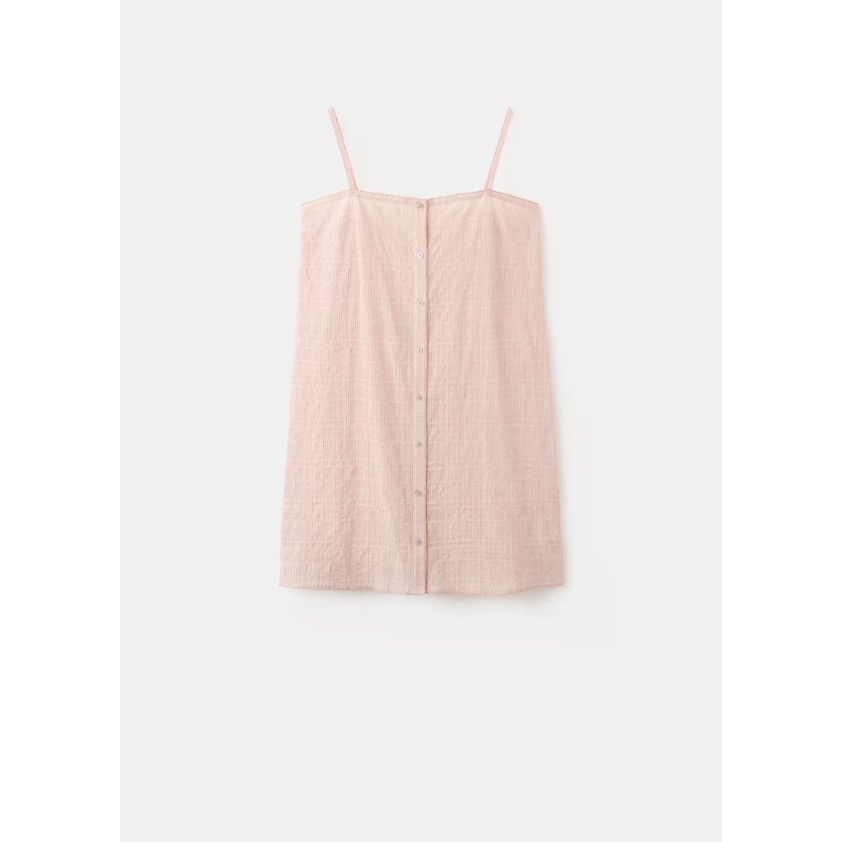 Chemise de nuit coton à bretelles orange, MANGO