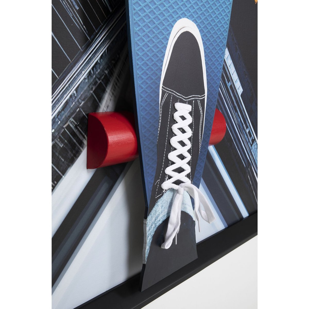 Tableau 3D skater building 149x149cm multicolore, KARE DESIGN
