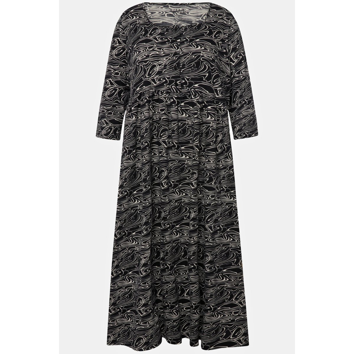 Robe en jersey noir, ULLA POPKEN