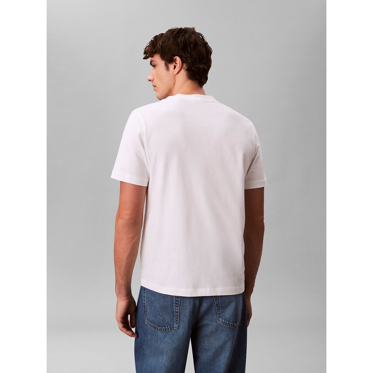 T-shirt met korte mouwen, graphic wit, CALVIN KLEIN JEANS
