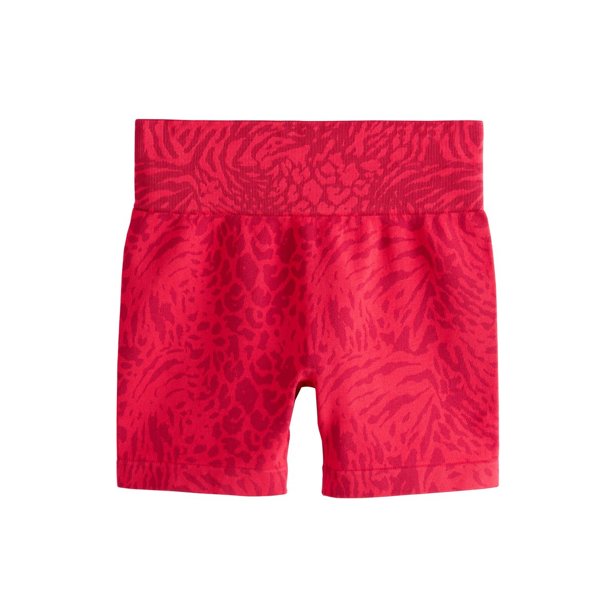 Short cycliste sans coutures active rouge imprimé animal, NEXT