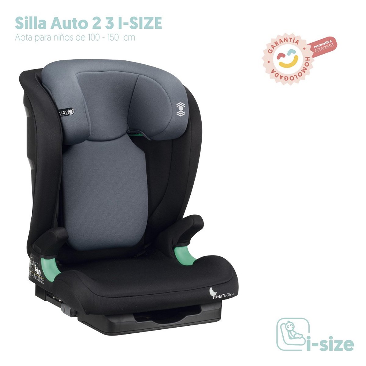 Sièges Securité pour Auto- Juno - Gris multicolore, INTERBABY