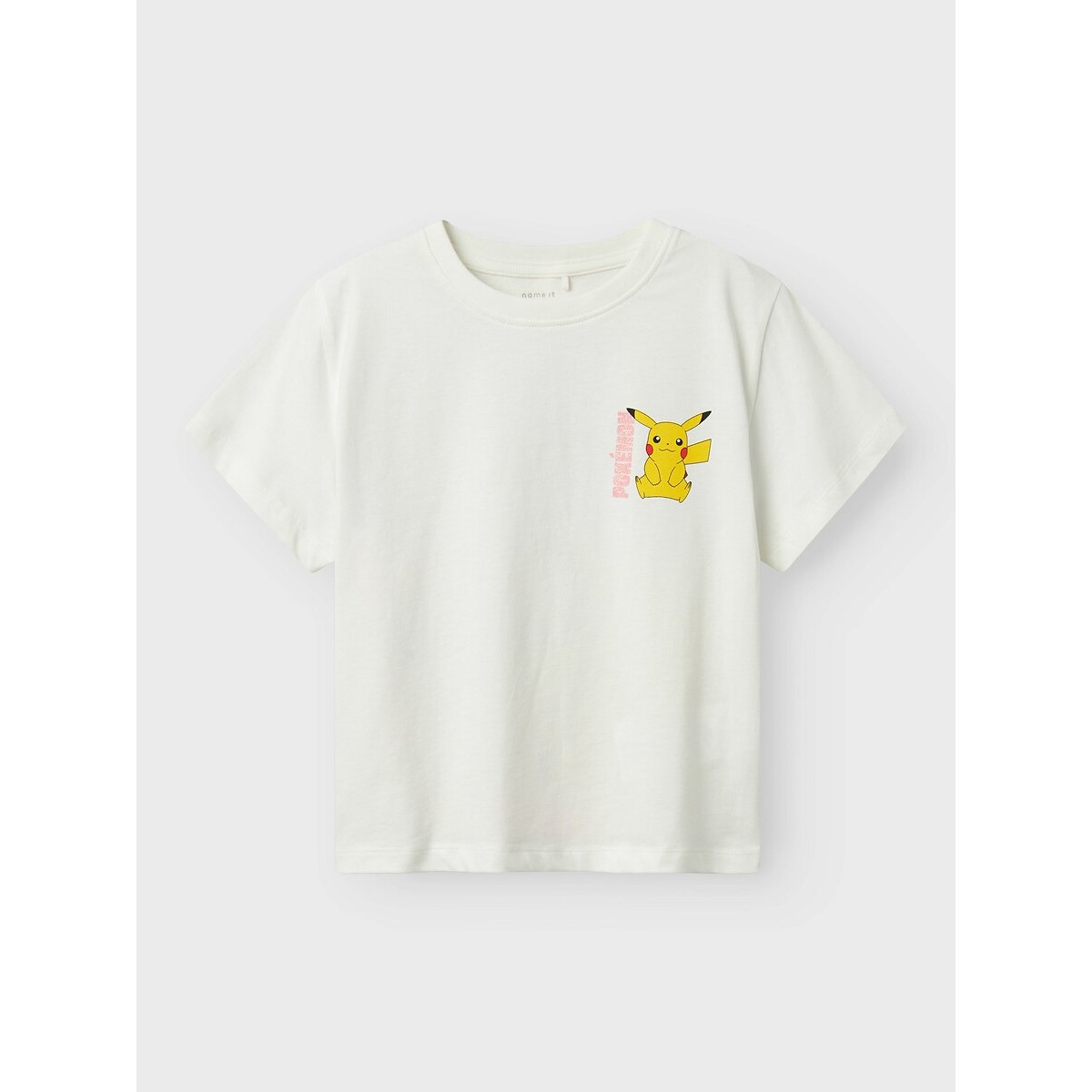 T-shirt manches courtes, imprimé Pokémon blanc, NAME IT