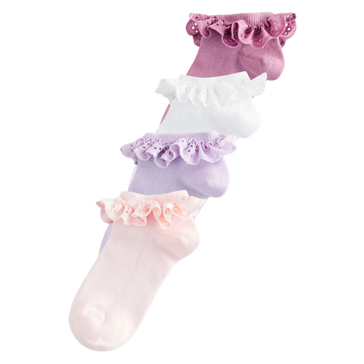 Chaussettes sport , 4 paires rose. violet et blanc, NEXT