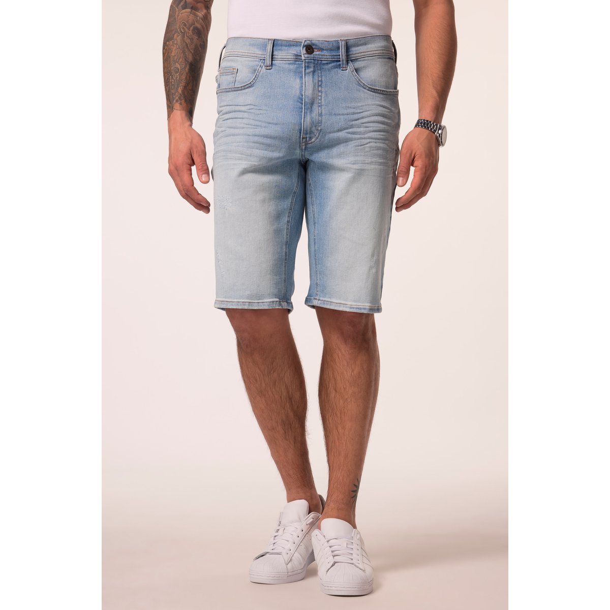 Bermuda en jean, technologie FLEXNAMIC® bleu clair, JP1880