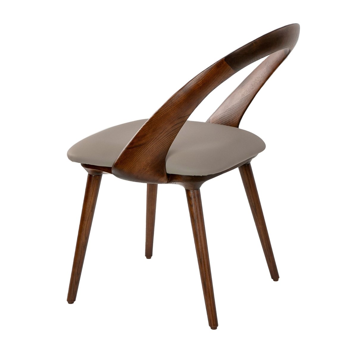 Chaise en similicuir noyer et vison noyer | visón, ANGEL CERDA