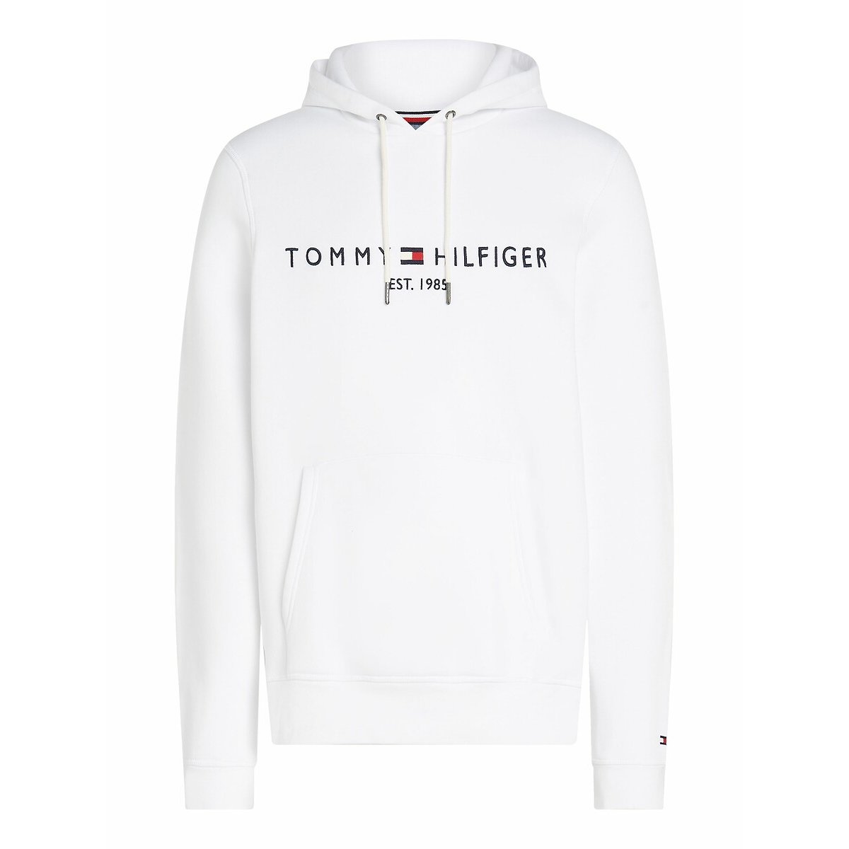 Sweat à capuche Tommy Logo blanc, TOMMY HILFIGER