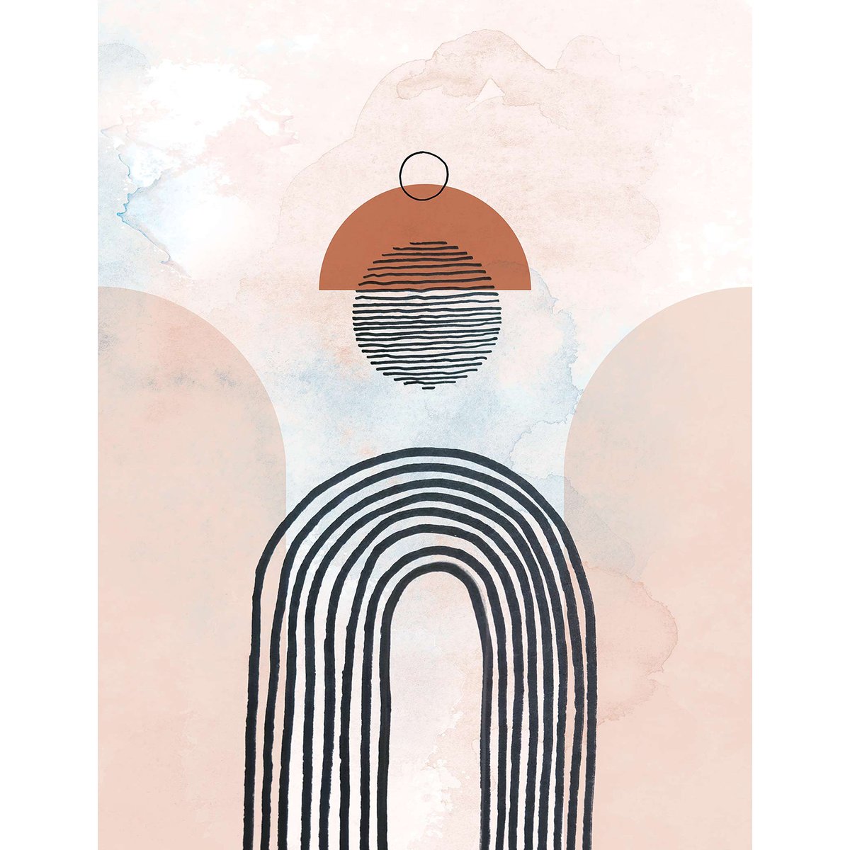 Papier peint arches et horizons intissé, HEXOA
