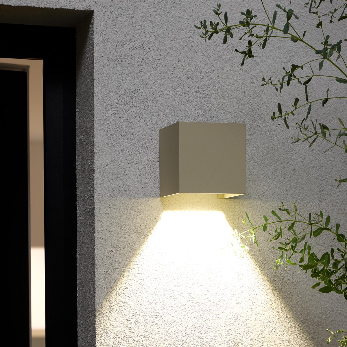 Applique LED jeux de lumière en aluminium, ROXBURY jaune / doré, INSPIRE