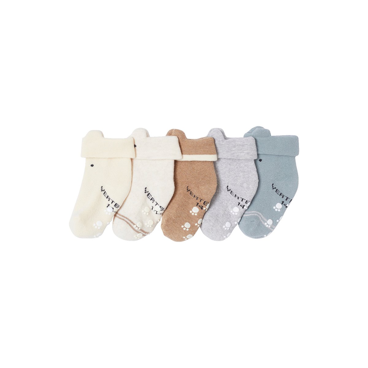 Lot 5 Bottoms naissance en bouclette assorties, VERTBAUDET