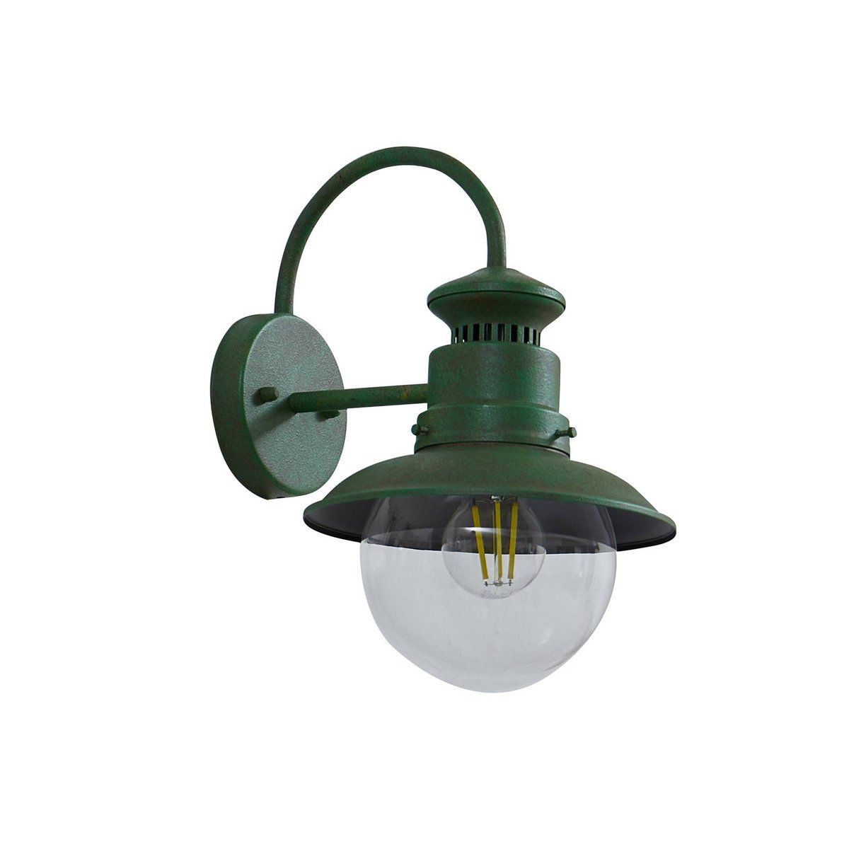Applique extérieure en métal traditionnelle vert, LINDBY