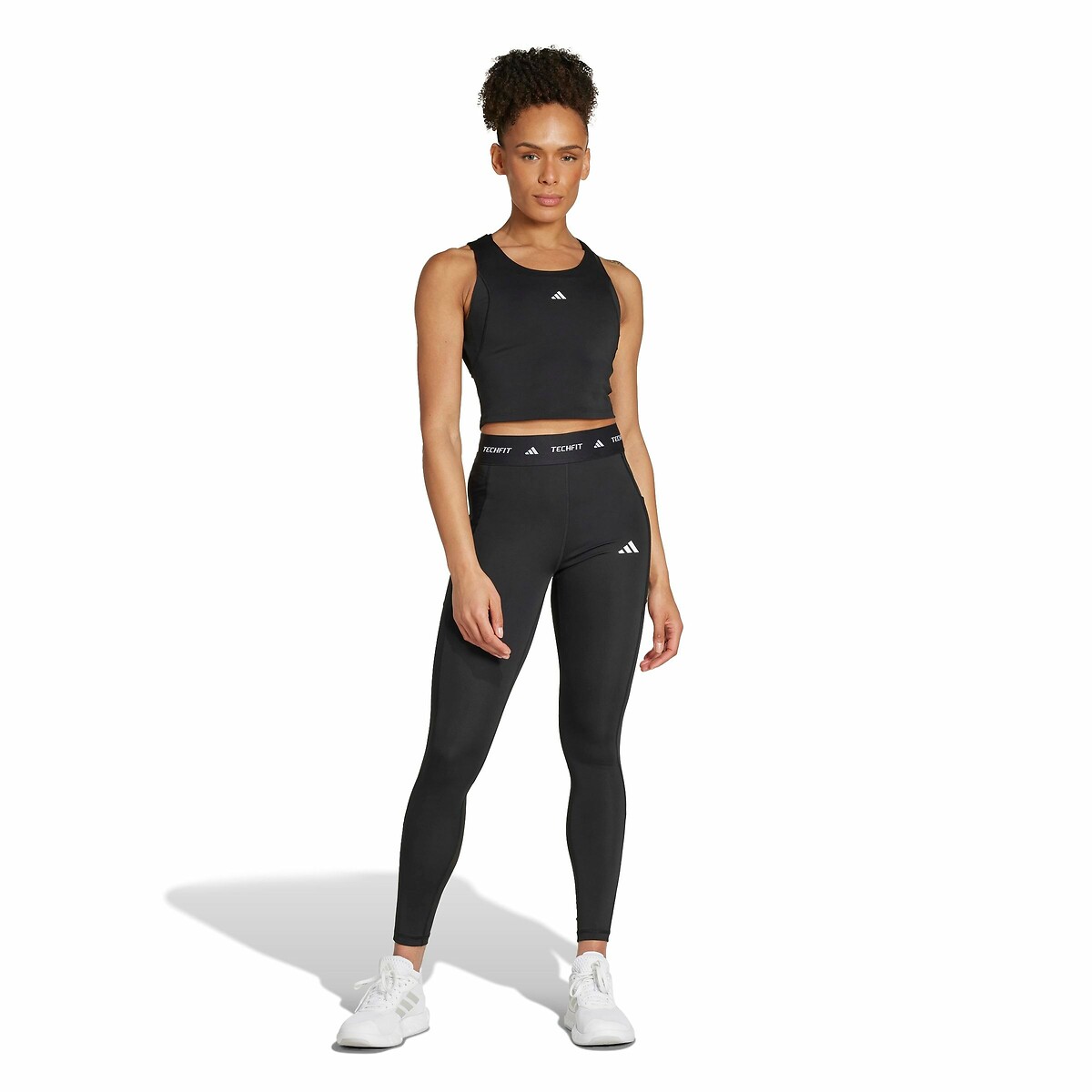 Top corto da training TECHFIT nero , adidas Performance