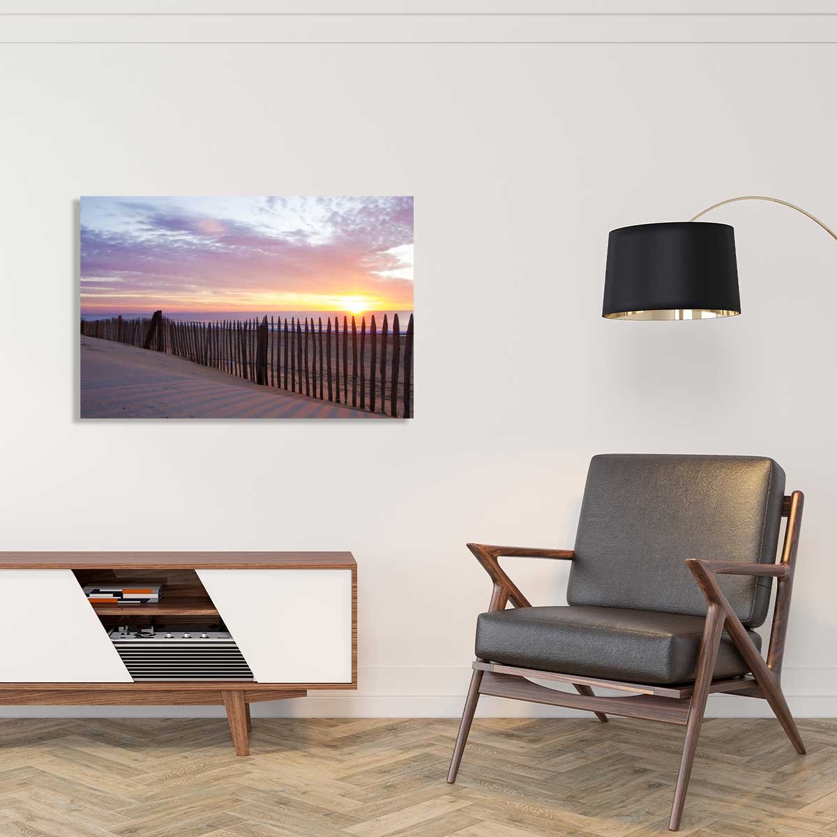 Tableau coucher du soleil tableau alu dibond, HEXOA