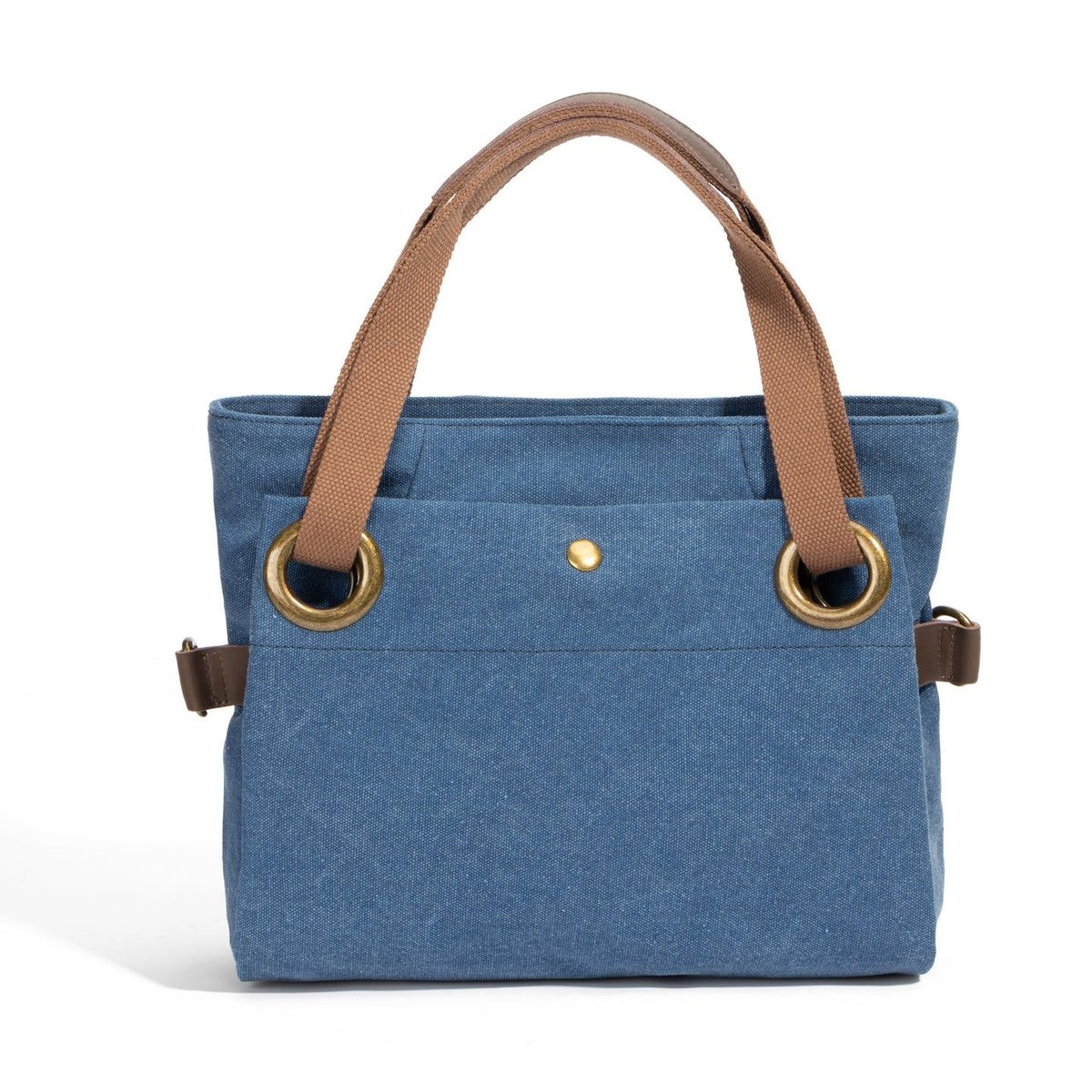 Sac porté épaule en cuir et toile TOBAGO MINI denim, OH MY BAG