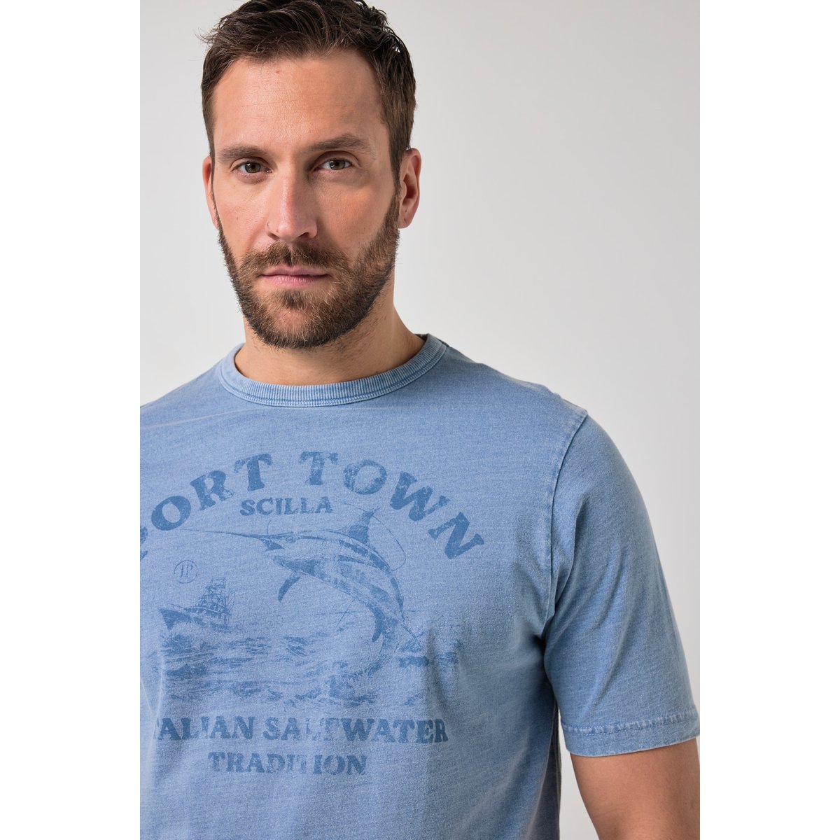 T-shirt JP 1880 bleu clair, JP1880