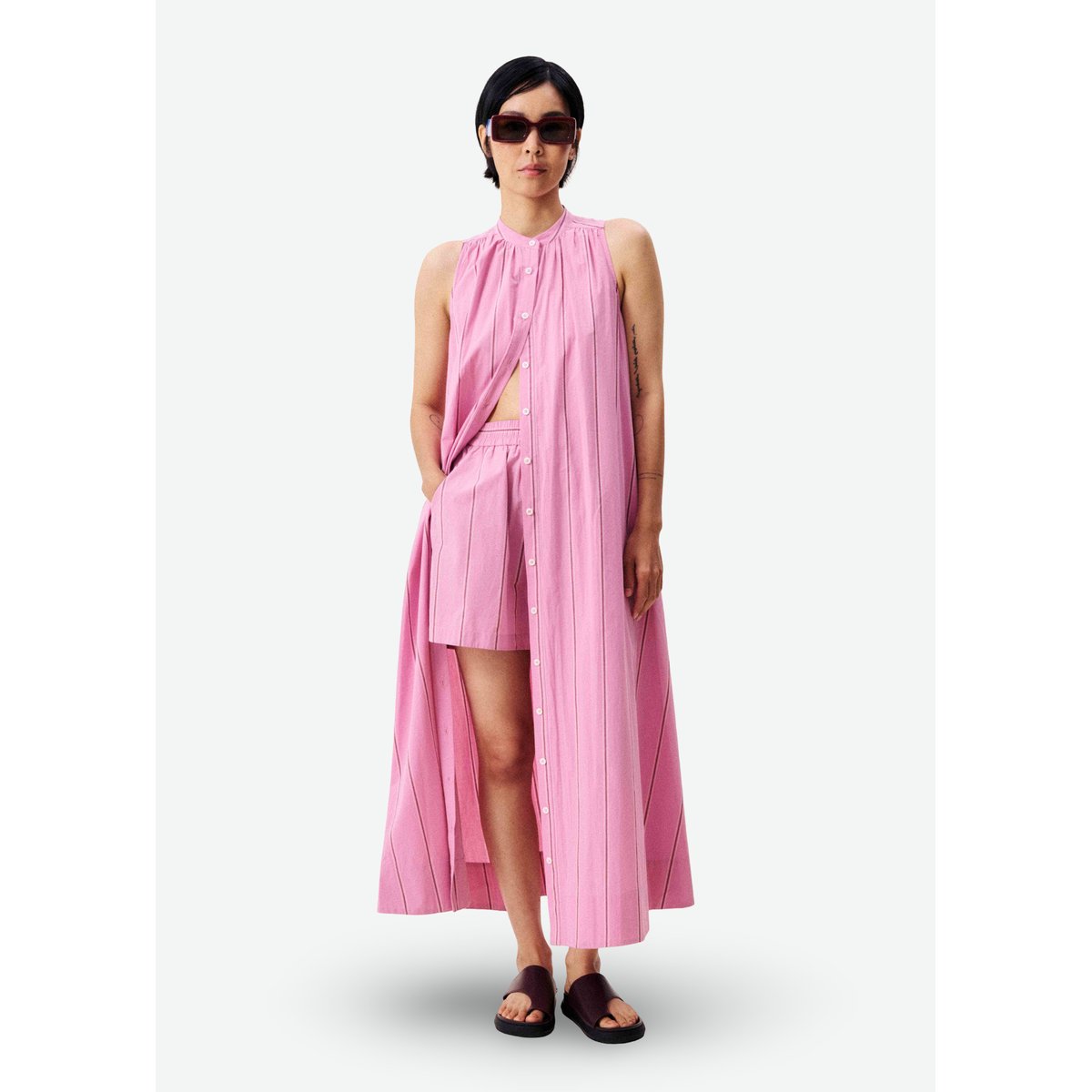 Robe longue TEAHUPOO violet, FRNCH