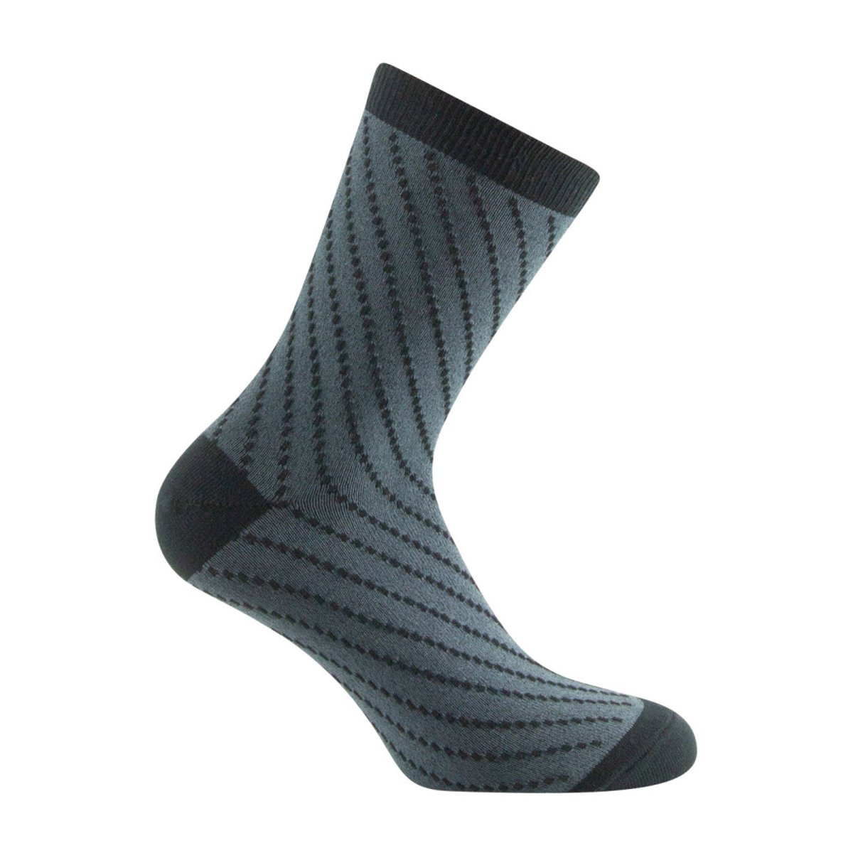 Pack de 3 mi-chaussettes jersey fantaisie Fleurs, Pois et Fantaisie de mailles Coton majoritaire noir, KINDY