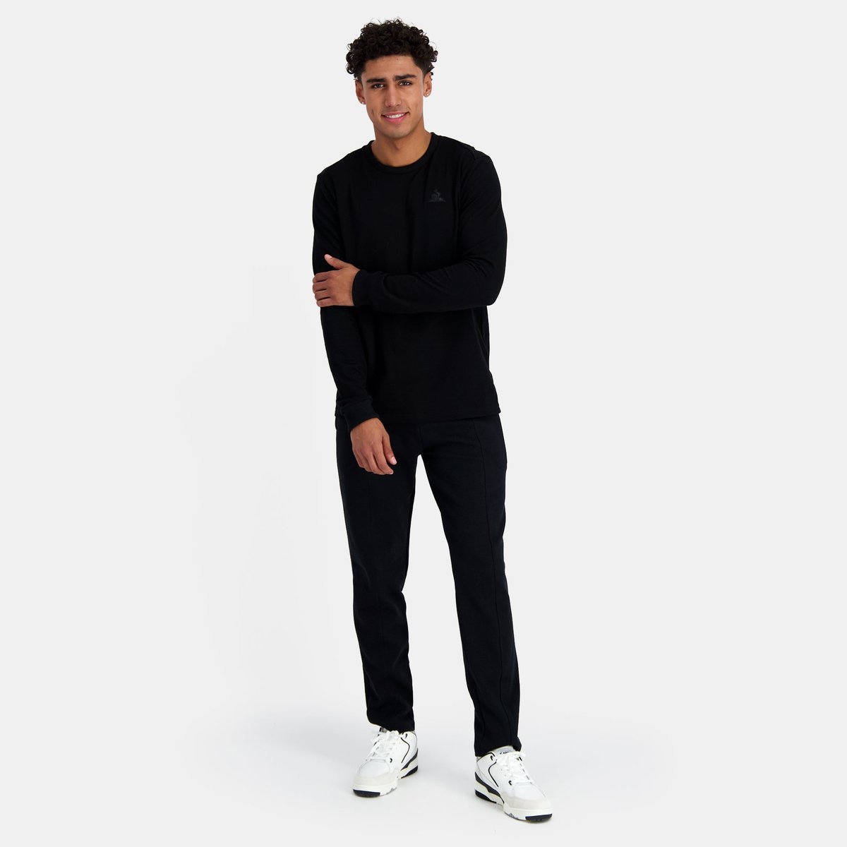 T-shirt manches longues Ton sur ton black, LE COQ SPORTIF