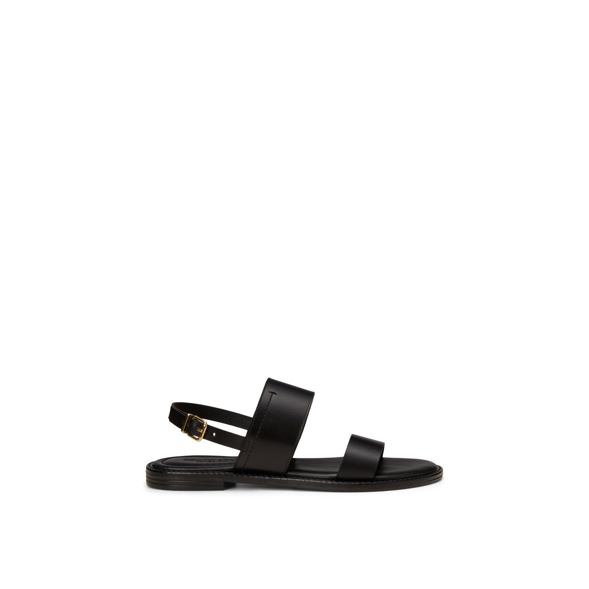 Sandale modèle Babette en cuir de vache noble schwarz, MARC O'POLO