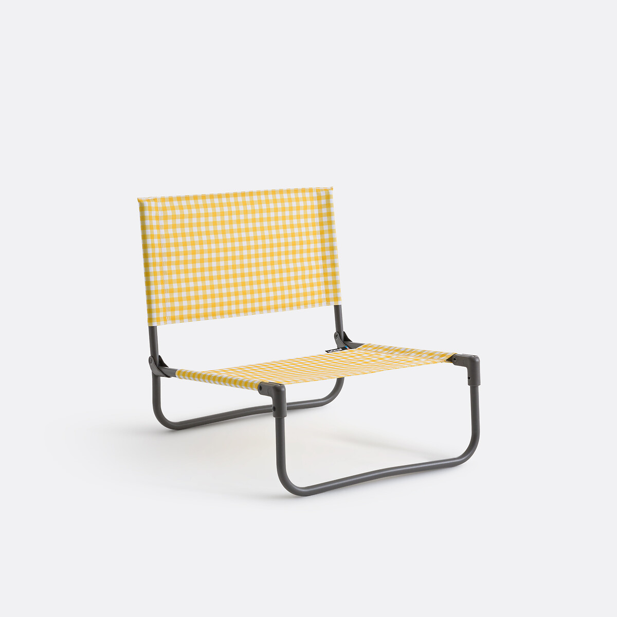 Chaise basse pliante, Aline blanc/jaune, LA REDOUTE INTERIEURS