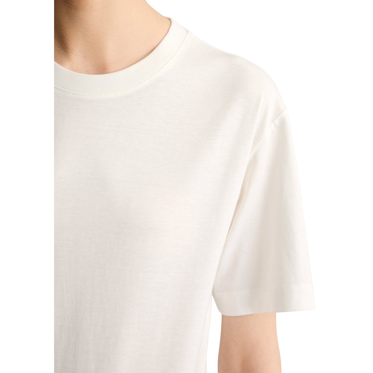 T-shirt basique regular en coton organique blanc, MARC O’POLO DENIM