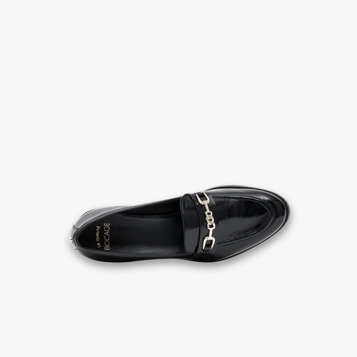 Mocassin en cuir ANGELIQUE noir, BOCAGE