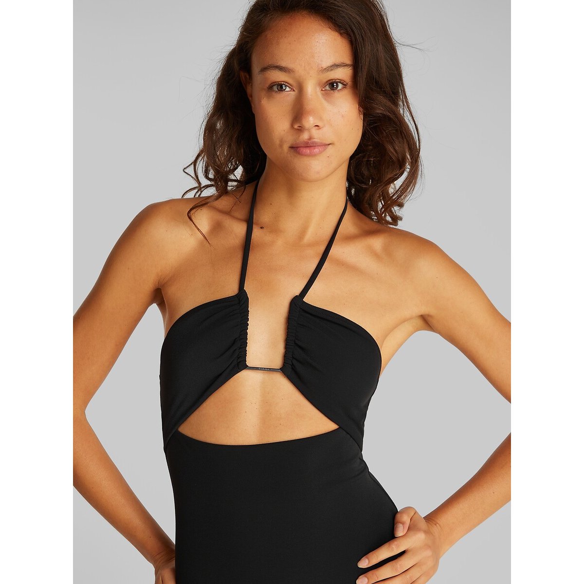 Costume da bagno intero CK Wire nero , CALVIN KLEIN UNDERWEAR