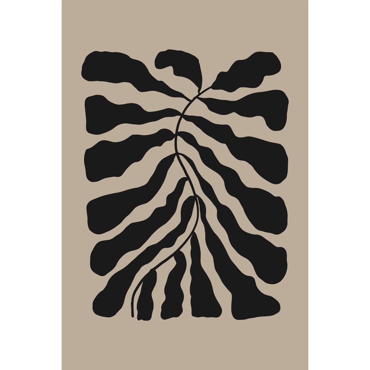 Tableau Mural Abstrait ABSTRAIT tableaux sur toile-taupe, CEANOTHE