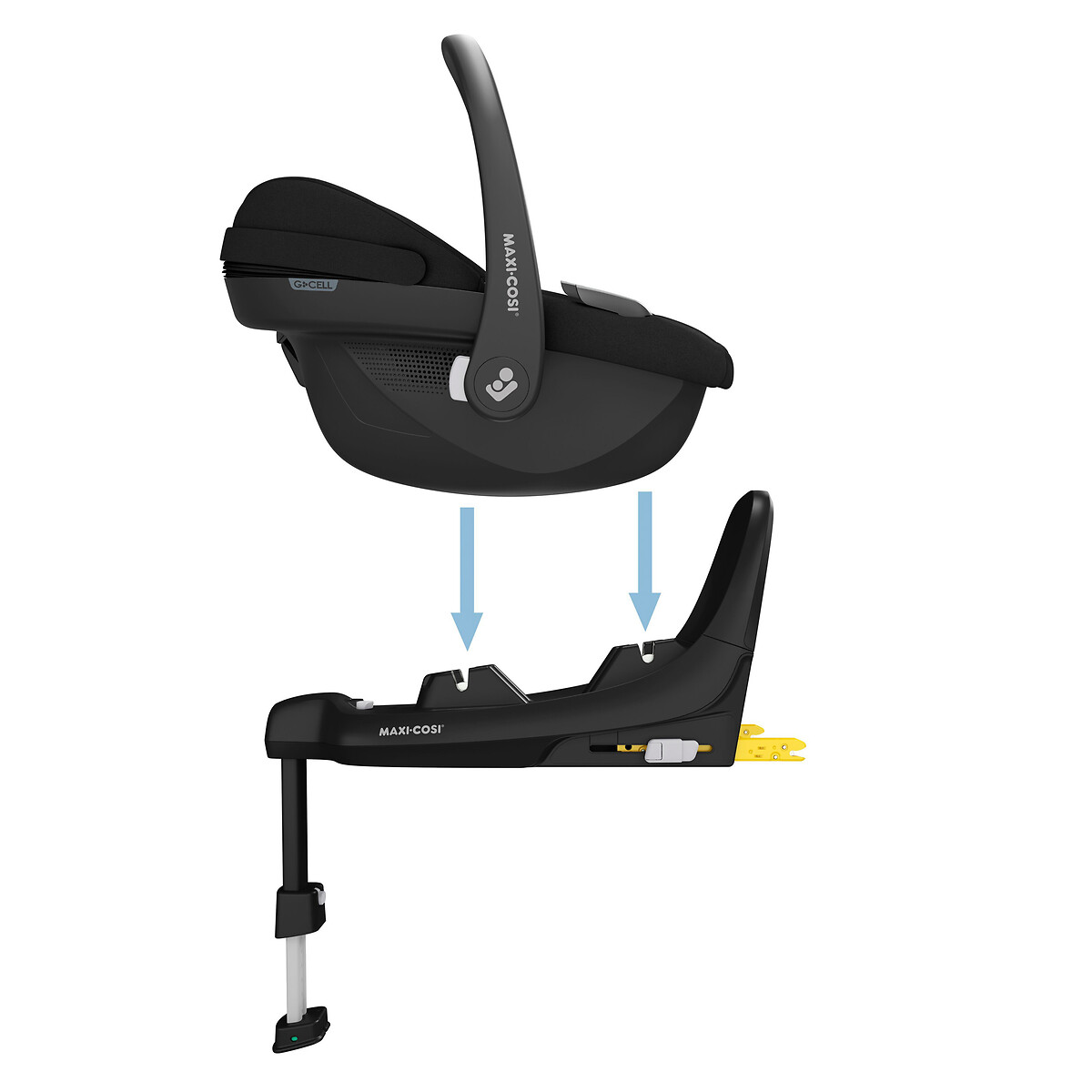Siège auto bébé Pebble S i-Size, Cosi Isofix noir tonal, MAXI COSI