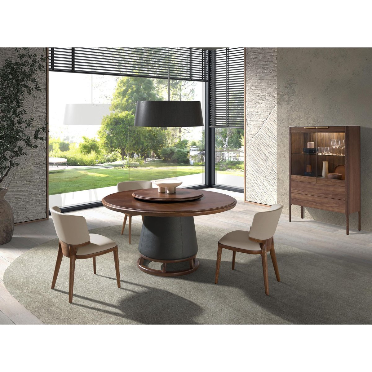 Chaise en similicuir noyer | crème, ANGEL CERDA