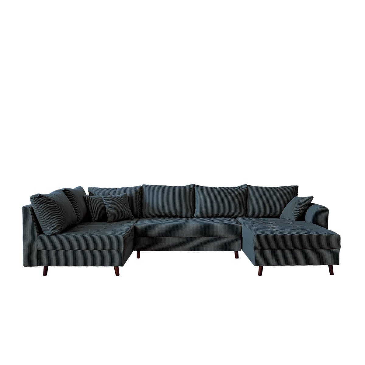 Canapé Panoramique  7 places - RUNE bleu nuit, BEST MOBILIER