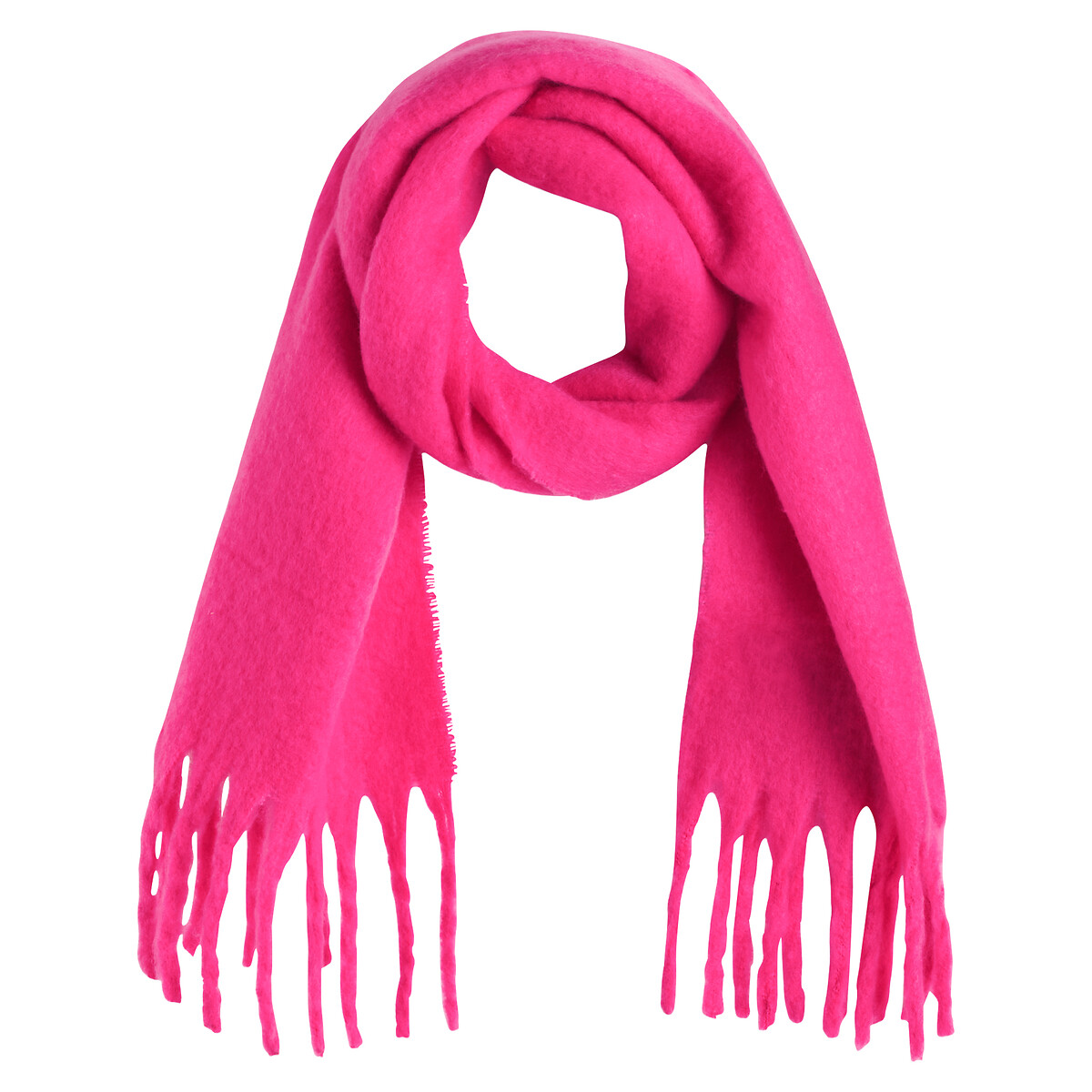Echarpe mousseuse Nikita rouge cerise, PIECES
