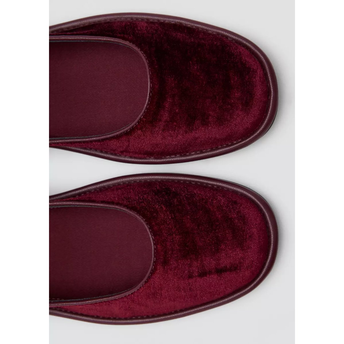 Ballerines en velours à boucle bordeaux, MANGO TEEN