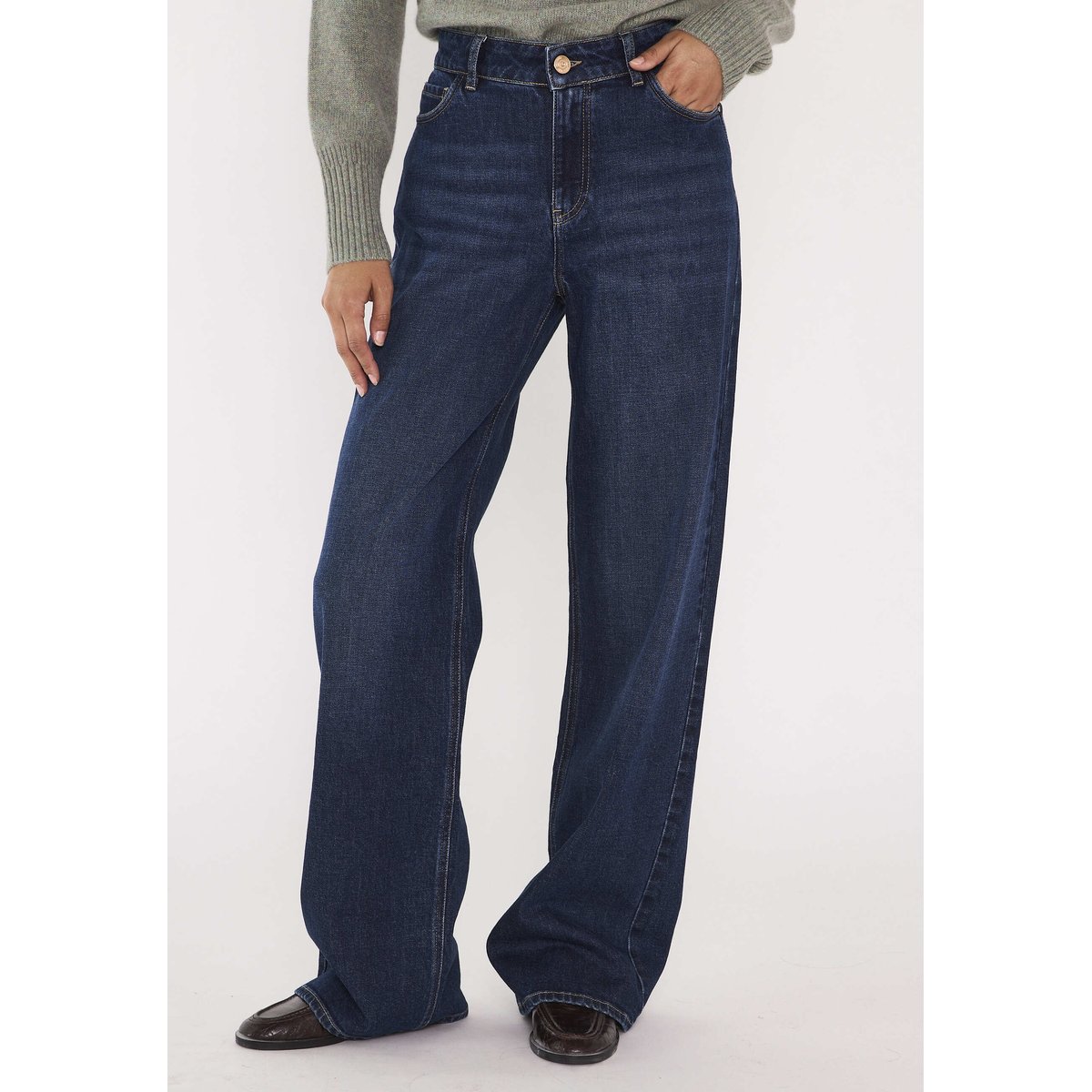 Jean large SCOTT denim brut, Maison 123