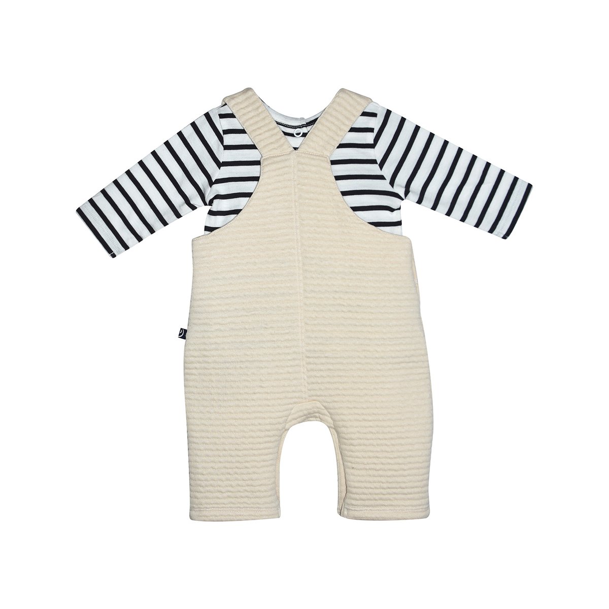 Tshirt salopette marceau maille long beige, SUCRE D'ORGE