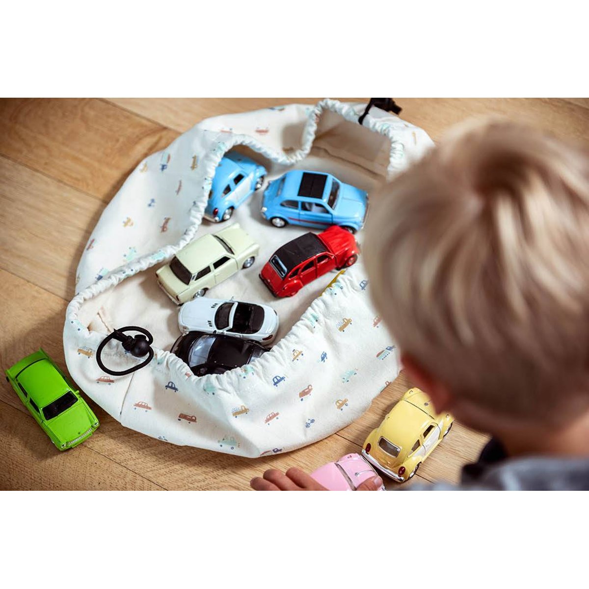 sac de rangement mini - cars blanc coquille, PLAY&GO