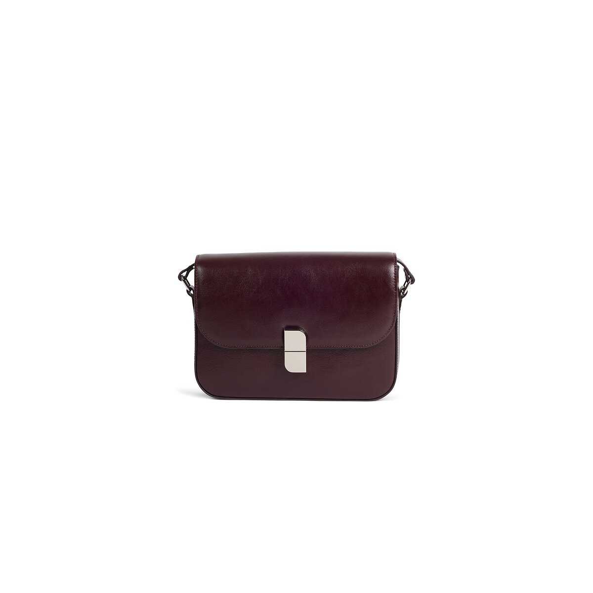 Alice m Leather Shoulder Bag aubergine, NAT & NIN