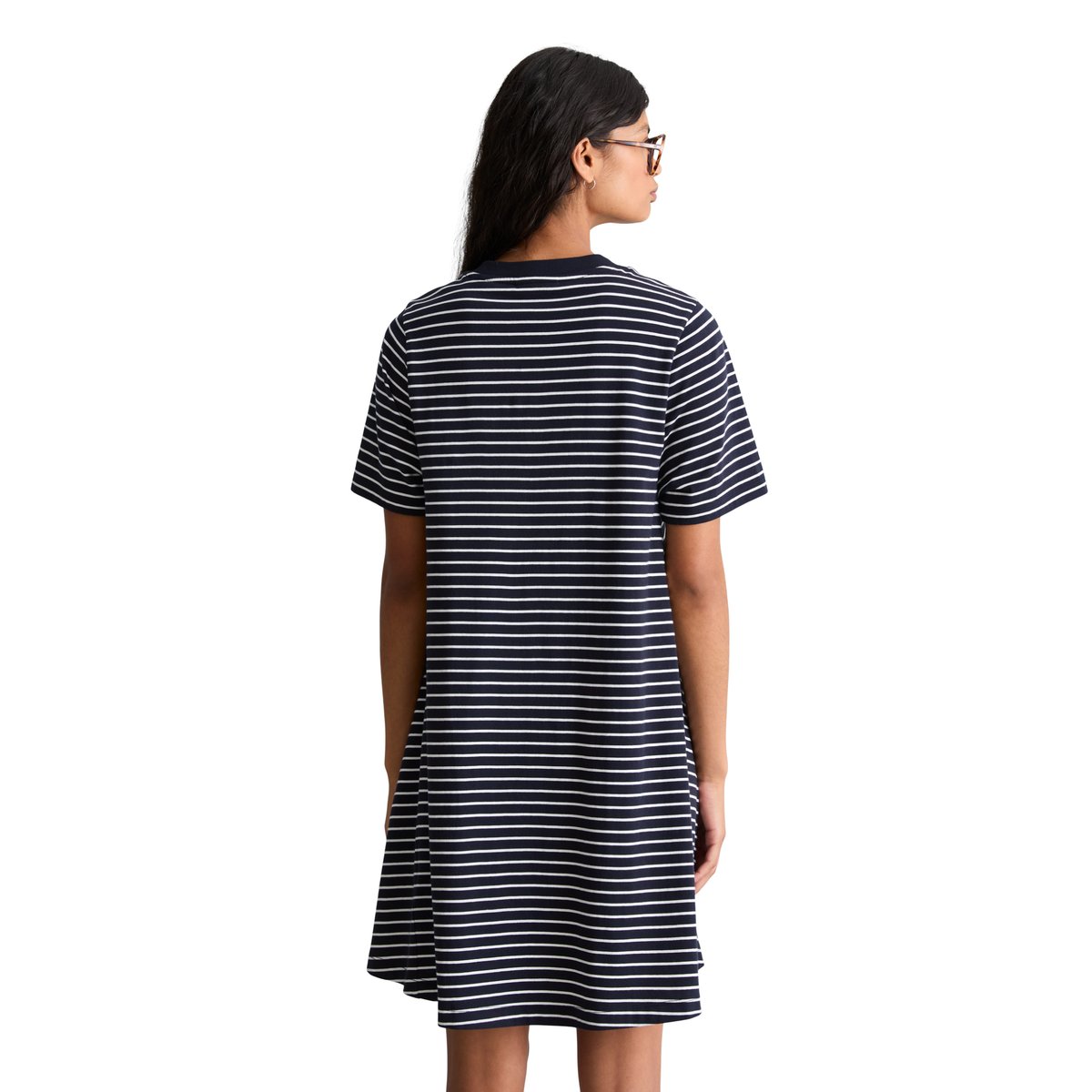 DfC Robe évasée en jersey en coton organique doux bleu foncé, MARC O’POLO DENIM