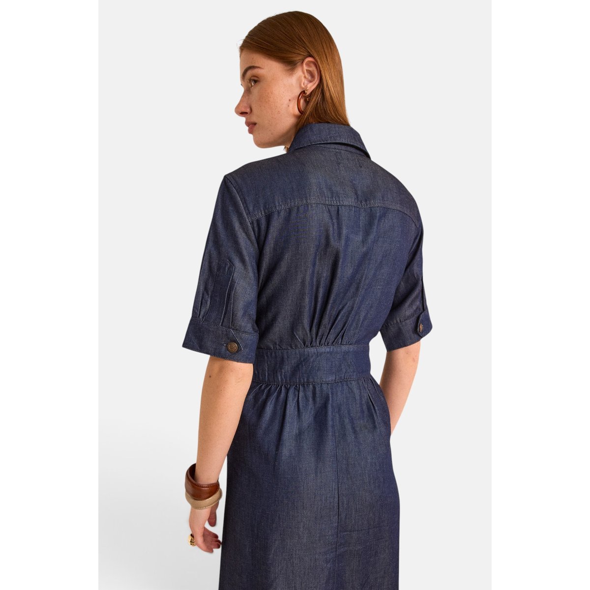 Robe en denim droite PRALINE rinse, Maison 123
