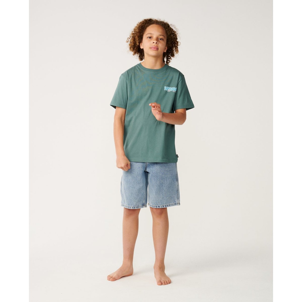 T-shirt enfant SURF SHACK muted green, RIP CURL